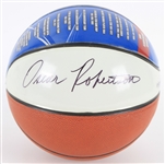 2010s Oscar Robertson Milwaukee Bucks Signed InkRedible Graphic Basketball (JSA)