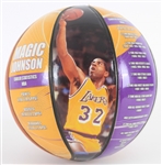 2010's Magic Johnson Los Angeles Lakers Signed InkRedible Graphic Basketball (JSA)