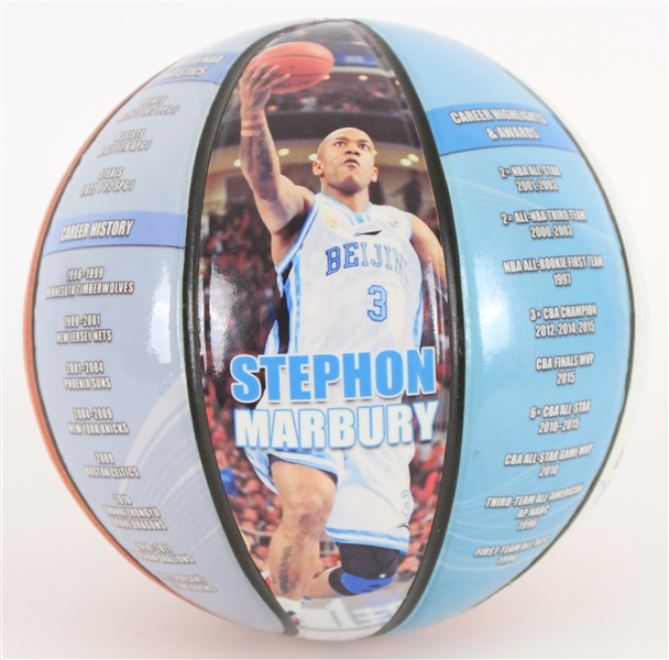 2010s Stephon Marbury Beijing Ducks InkRedible Graphic Basketball 