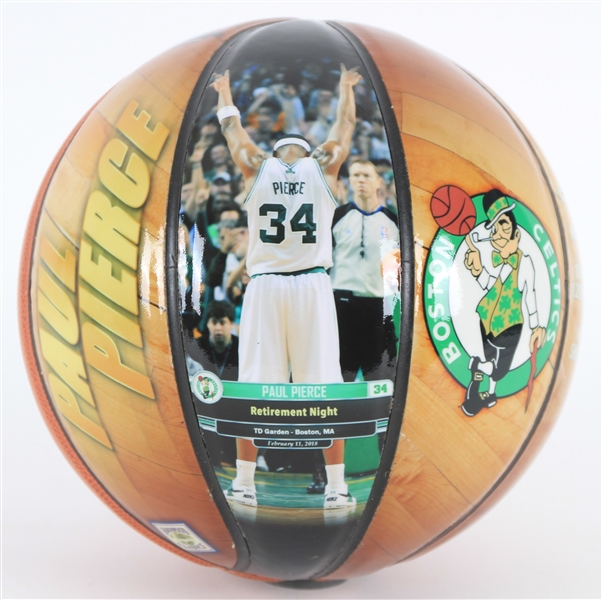 2017 Paul Pierce Boston Celtics PhotoFile Graphic Mini Basketball