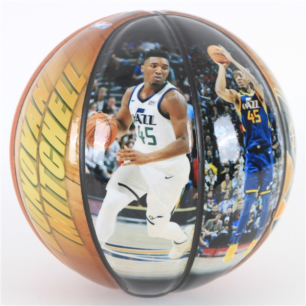 2017 Donovan Mitchell Utah Jazz PhotoFile Graphic Mini Basketball 