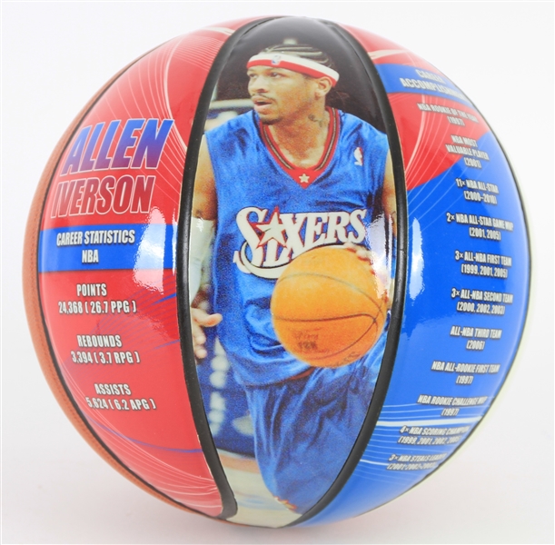2010s Allen Iverson Philadelphia 76ers InkRedible Graphic Basketball