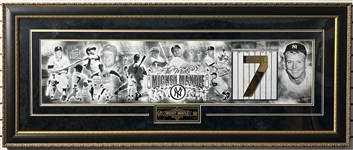 1951-1968 Mickey Mantle "The Mick" NY Yankees Limited Edition 26x63 Framed Panoramic Print 