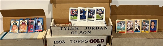 1980s-1990s Topps, Donruss, Fleer, Upper Deck & Score Baseball Card Sets (Lot of 10,000+)