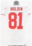 2013 Anquan Boldin San Francisco 49ers Game Worn Road Jersey (MEARS A5)