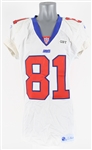 2001 Amani Toomer New York Giants Game Worn Road Jersey (MEARS A10/MeiGray Team Letter)