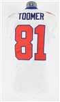 2001 Amani Toomer New York Giants Game Worn Road Jersey (MEARS A10/MeiGray Team Letter)