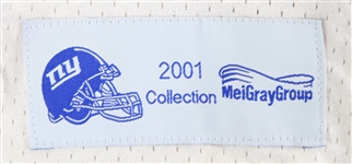 2001 Amani Toomer New York Giants Game Worn Road Jersey (MEARS A10/MeiGray Team Letter)