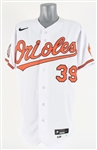 2021-22 Rylan Bannon Baltimore Orioles Home Jersey (MEARS LOA/MLB Hologram)