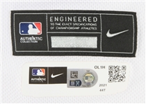 2021-22 Rylan Bannon Baltimore Orioles Home Jersey (MEARS LOA/MLB Hologram)