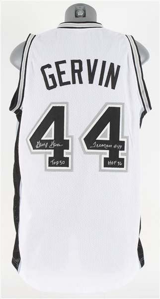 2010s George Gervin San Antonio Spurs Signed Jersey (JSA)