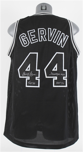 2010s George Gervin San Antonio Spurs Signed Jersey (JSA)