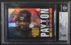 2001 Walter Payton Chicago Bears Topps Chrome Refractor Trading Card #WP10 (Beckett Slabbed)