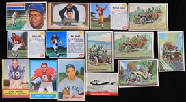 1950s-1960s Bowman, Topps, and Post Cereal Trading Cards featuring Johnny Unitas Baltimore Colts, Yogi Berra New York Yankees and More(Lot of 13)