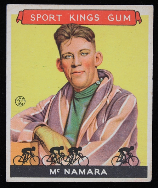 1933 Reggie McNamara Cyclist Goudy Trading Card #15