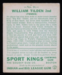 1933 William Tilden Tennis Player Goudy Trading Card #16