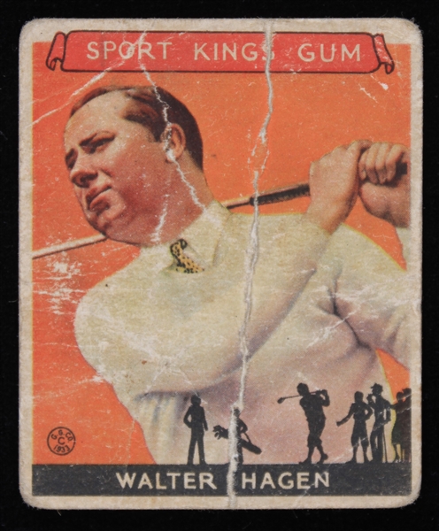 1933 Walter Hagen Golf Player Goudy Trading Card #8