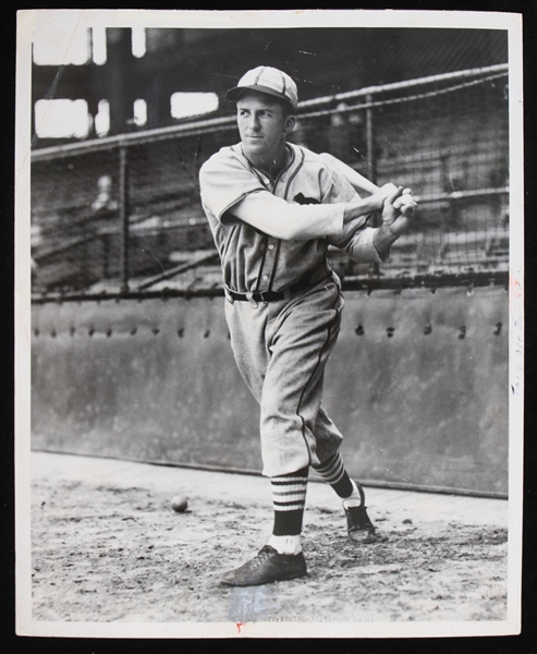1935-1948 Terry Moore St. Louis Cardinals 8x10 Black and White Photo