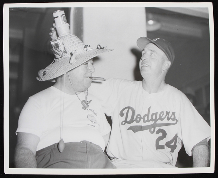 1954-1976 Walter Alston Brooklyn/Los Angeles Dodgers 8x10 Black and White Photo