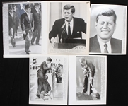 1960's John F. Kennedy 5x7 to 8x10 Black and White Photos (Lot of 14)