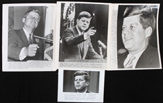 1960's John F. Kennedy 5x7 to 8x10 Black and White Photos (Lot of 14)