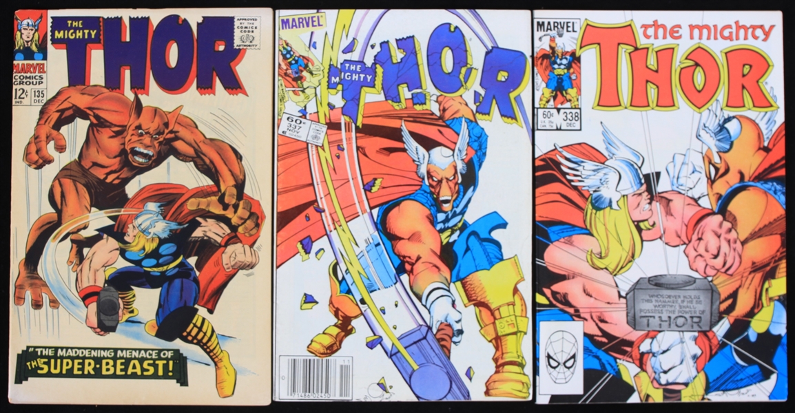 1966-1983 The Mighty Thor Comic Books (Lot of 3)