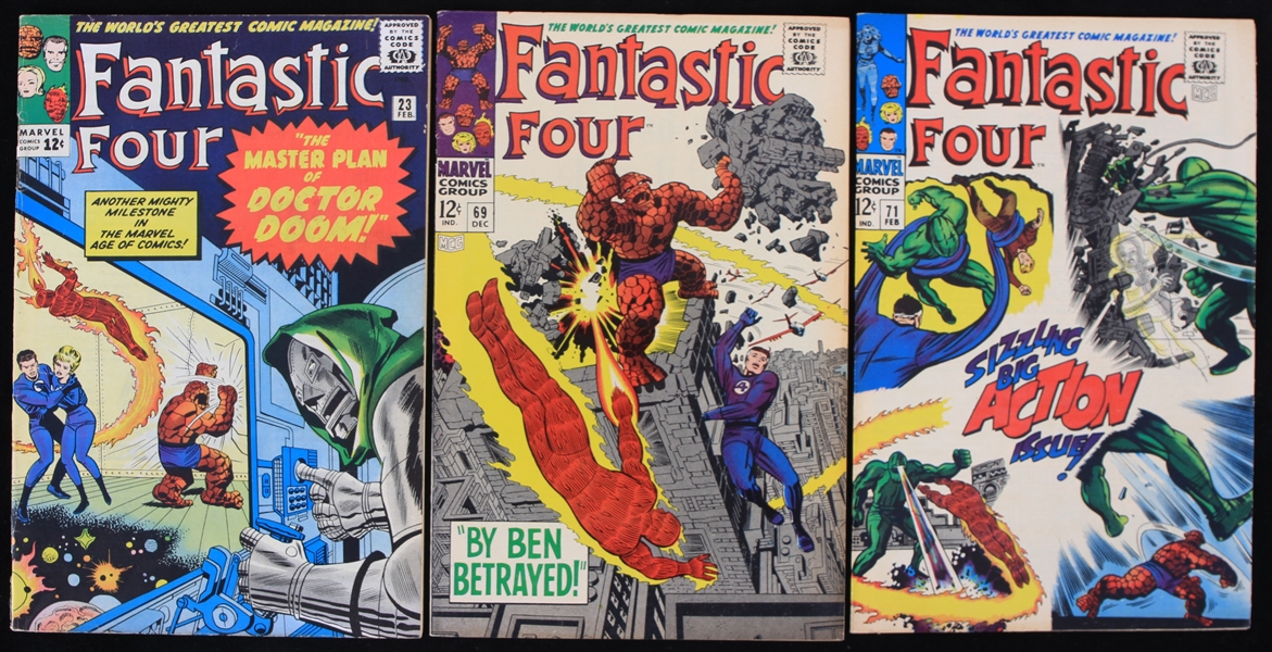 1963-1968 Fantastic Four Comic Books (Lot of 3)