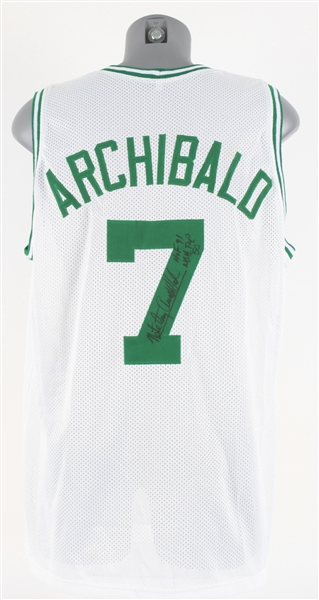 2010s Nate "Tiny" Archibald Boston Celtics Signed Jersey (JSA)