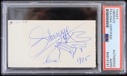 1975 Liberace Signed Starline Sightseeing Tours Ticket 2 x 3 3/4 Ticket (PSA/DNA Slabbed) 