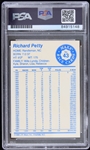 1988 Richard Petty NASCAR Signed Maxx Race Card (PSA/DNA Slabbed)