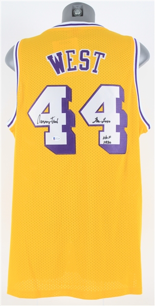 2020 Jerry West Los Angeles Lakers Signed 1971-72 Mitchell & Ness Throwback Jersey (*Beckett*)