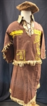 1950s Davy Crockett Disney Girls 2-Piece Playsuit (Shirt & Skirt) with Coonskin Cap 