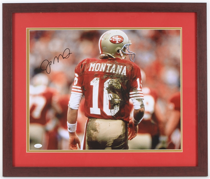 2010s Joe Montana San Francisco 49ers Signed 22" x 26" Framed Photo (*JSA*)