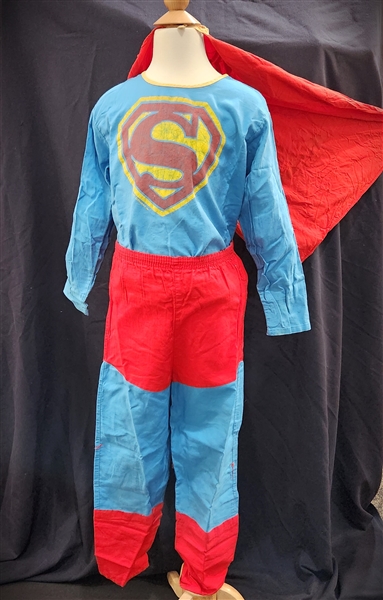 Lot Detail - 1954 Funtime Superman Halloween Play Suit Costume