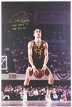 1965-67 Rick Barry San Francisco Warriors HOF Signed 24x36 Canvas Print (JSA)