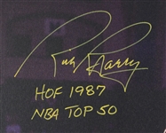 1965-67 Rick Barry San Francisco Warriors HOF Signed 24x36 Canvas Print (JSA)