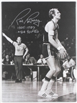 2010s Rick Barry Golden State Warriors Signed 18" x 24" Canvas Print (JSA)