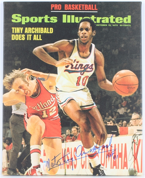 2010s Nate "Tiny" Archibald Kansas City-Omaha Kings 16" x 20" Canvas Print (JSA)
