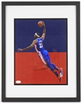 2014-2023 Joel Embiid Philadelphia 76ers Signed 15x19 Framed Photo *JSA*