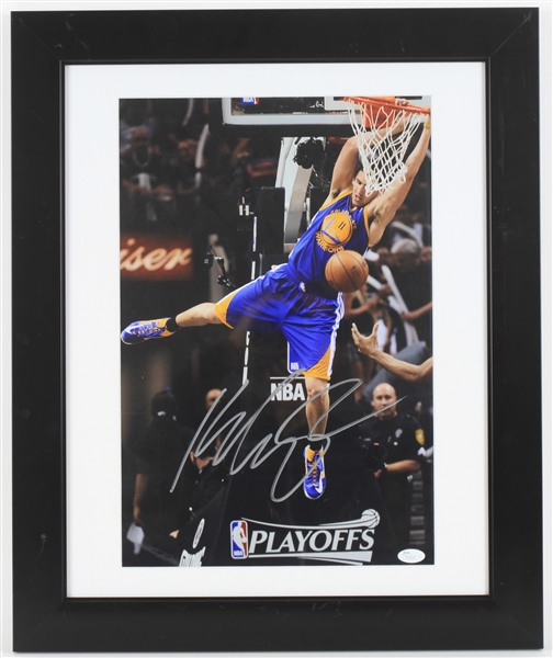 2011-2023 Klay Thompson Golden State Warriors Signed 19.5 x 24 Framed Photo *JSA*