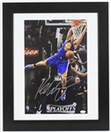 2011-2023 Klay Thompson Golden State Warriors Signed 19.5 x 24 Framed Photo *JSA*