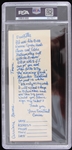1963 Milwaukee Braves Philadelphia Phillies Milwaukee Sentinel Carriers Promo Ticket (PSA Slabbed NM 7)