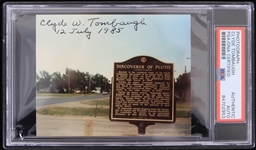 1985 Clyde Tombaugh Discoverer of Pluto Signed Photograph (PSA Slabbed Authentic)
