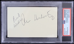 1990s Alan Dershowitz Celebrity Lawyer Signed Index Card (PSA Slabbed Authentic)