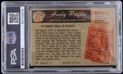 1955 Andy Pafko Milwaukee Braves Signed Bowman Baseball Trading Card (PSA Slabbed Authentic)