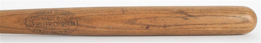 1900-05 JF Hillerich & Son Louisville Slugger Blank Barrel Store Model Bat