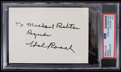1980s Hal Roach Producer Signed Cut (PSA Slabbed)