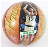 2018 John Havlicek Boston Celtics Signed PhotoFile Graphic Mini Basketball (*JSA*)