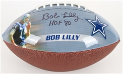 2019 Bob Lilly Dallas Cowboys Signed PhotoFile Graphic Football (*Beckett*)