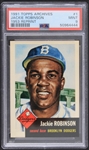 1953 Reprint Jackie Robinson Brooklyn Dodgers 1991 Topps Archives #1 (PSA MINT 9 Slabbed) 